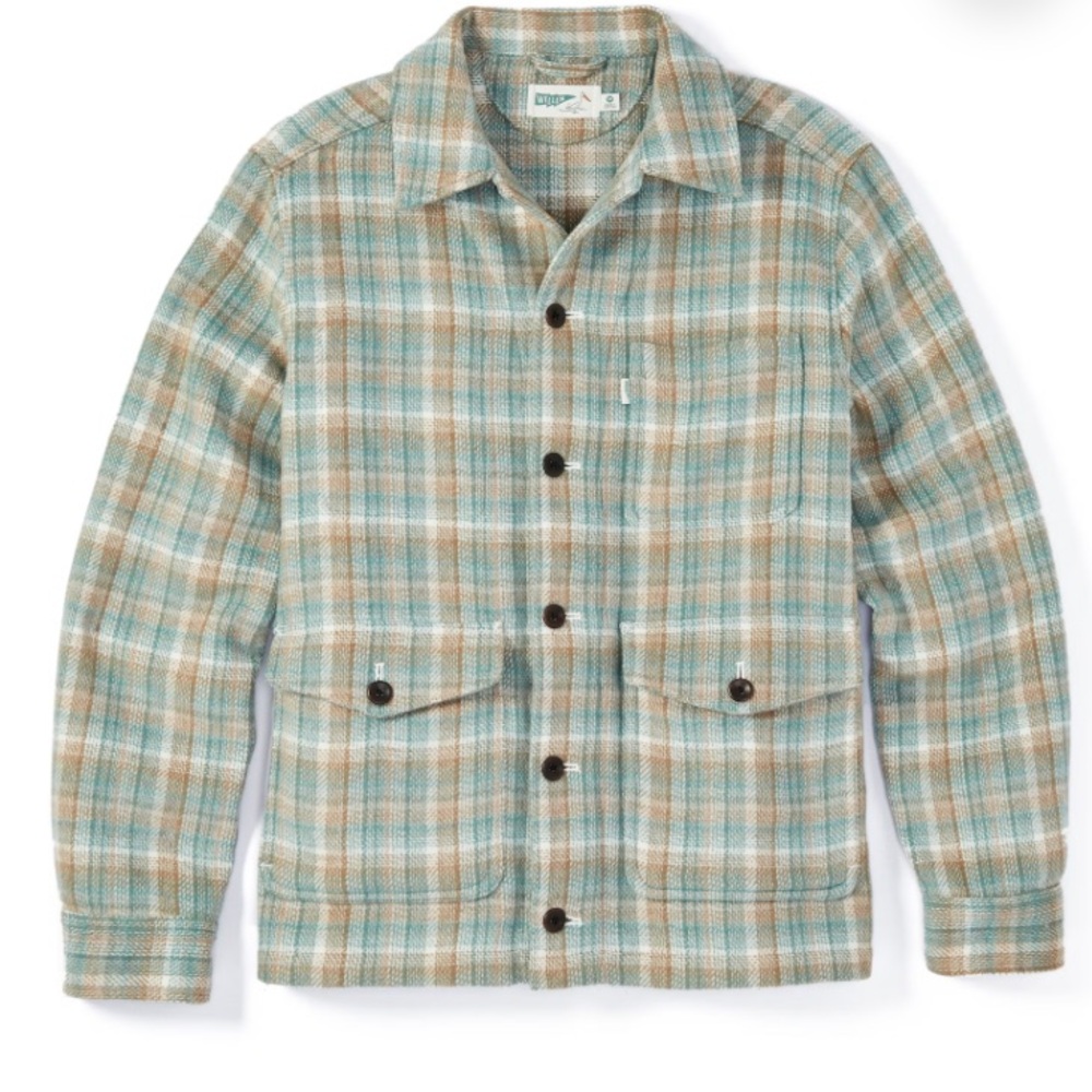 Men’s Wellen blanket chore coat.